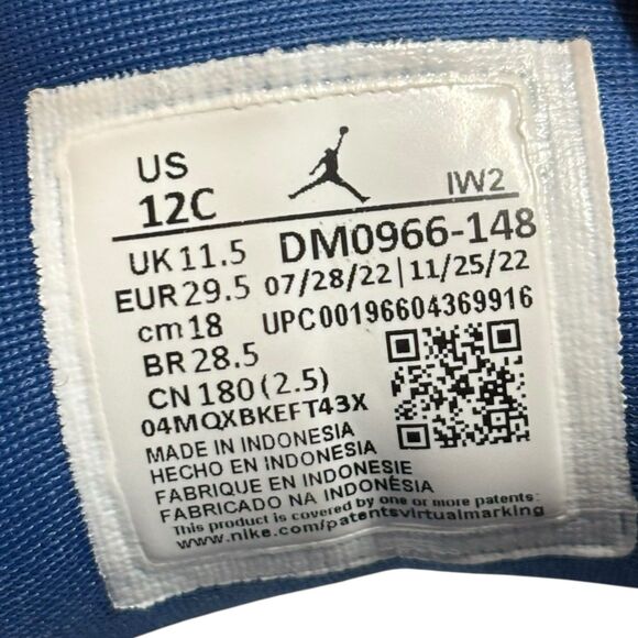 Little Kid's Jordan 3 Retro White/Midnight Navy (DM0966 140) - 12C - Picture 8 of 8